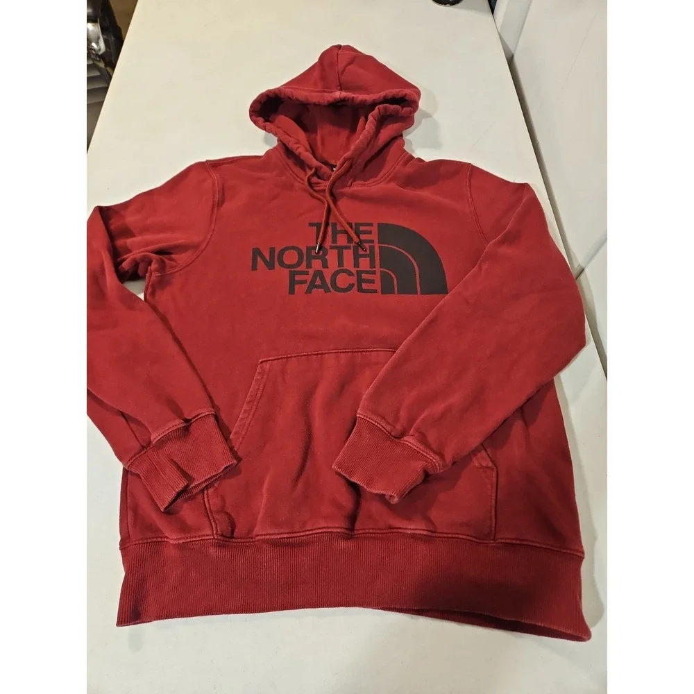 The North Face Hoodie Mens Medium Pullover Maroo Sweatshirt Kangaroo Pocket(1751